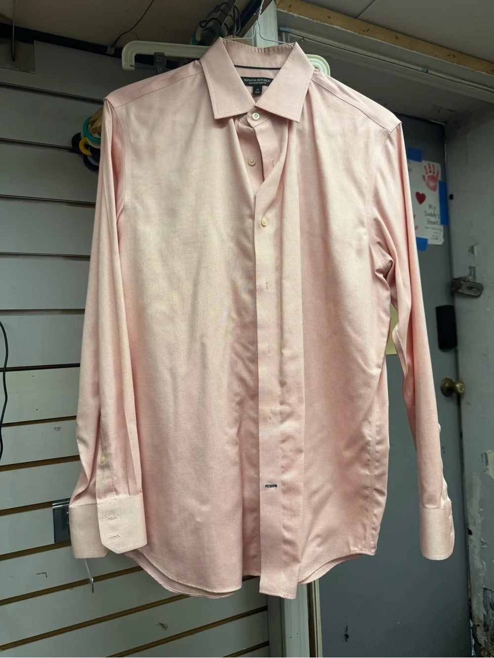 Banana Republic Slim Fit Button-Down Shirt - Pink - Size M